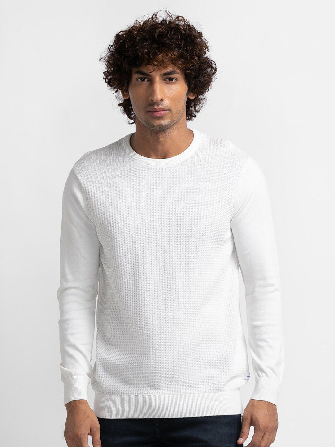 SPYKAR Men White Pullover