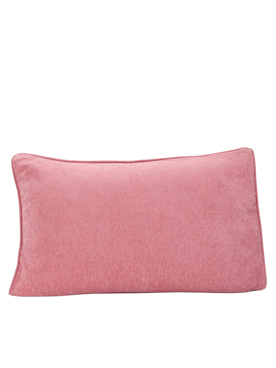MASPAR Set Of 2 Pink Solid Pillow Covers