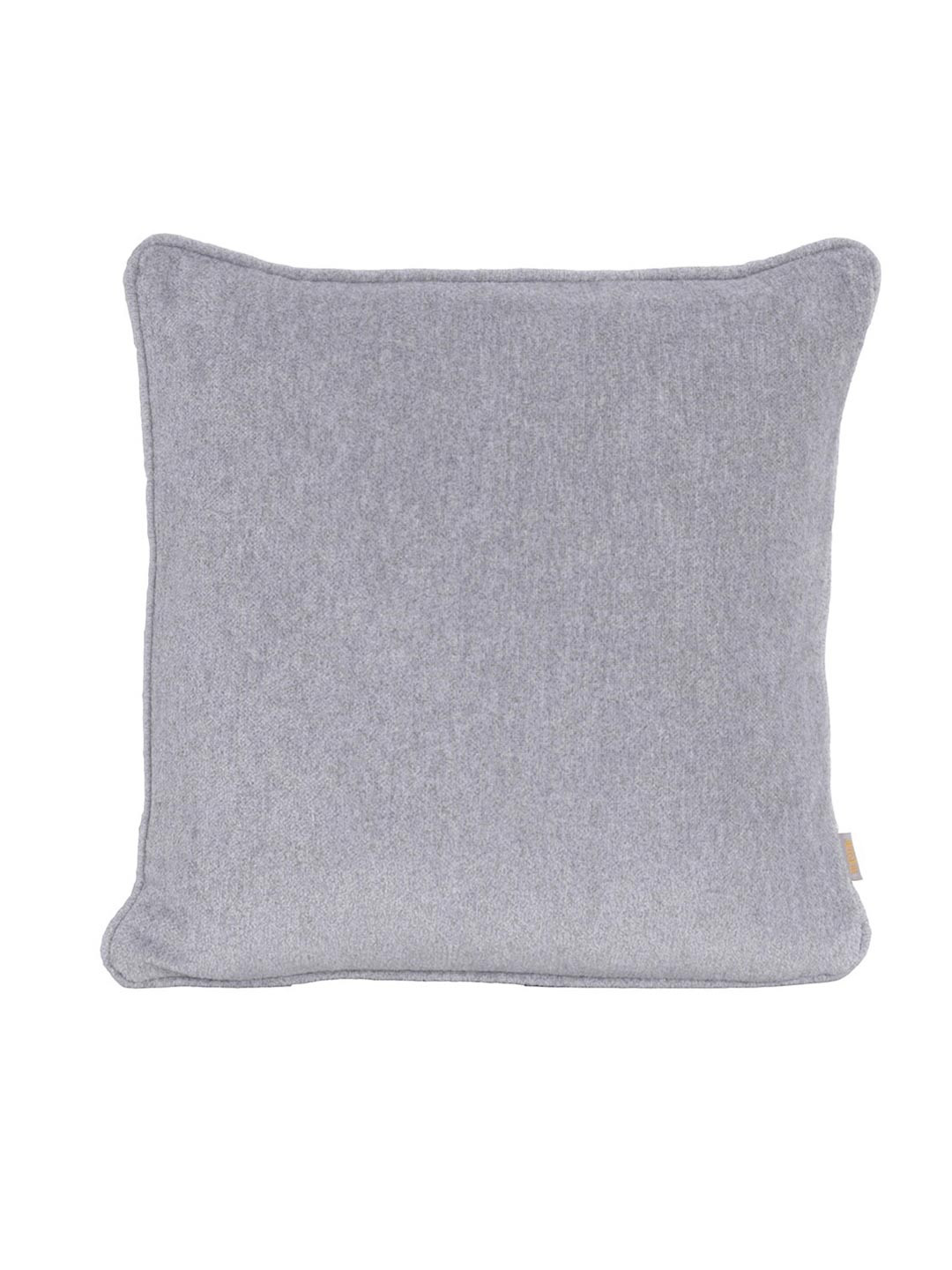 MASPAR Grey Polyester Washable Textured Square Cushion Cover -12x12In