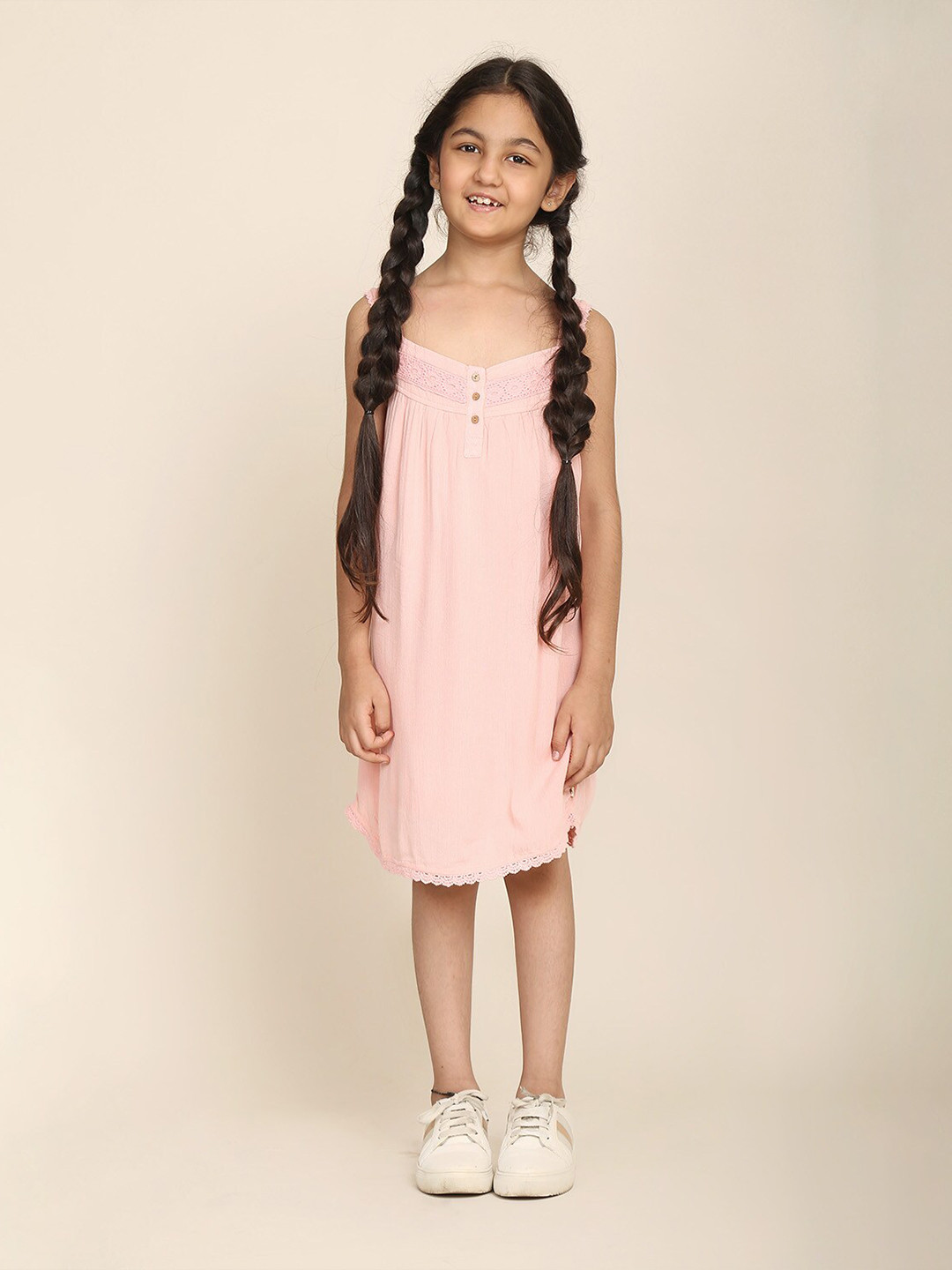 Biglilpeople Girls Pink Nightdress