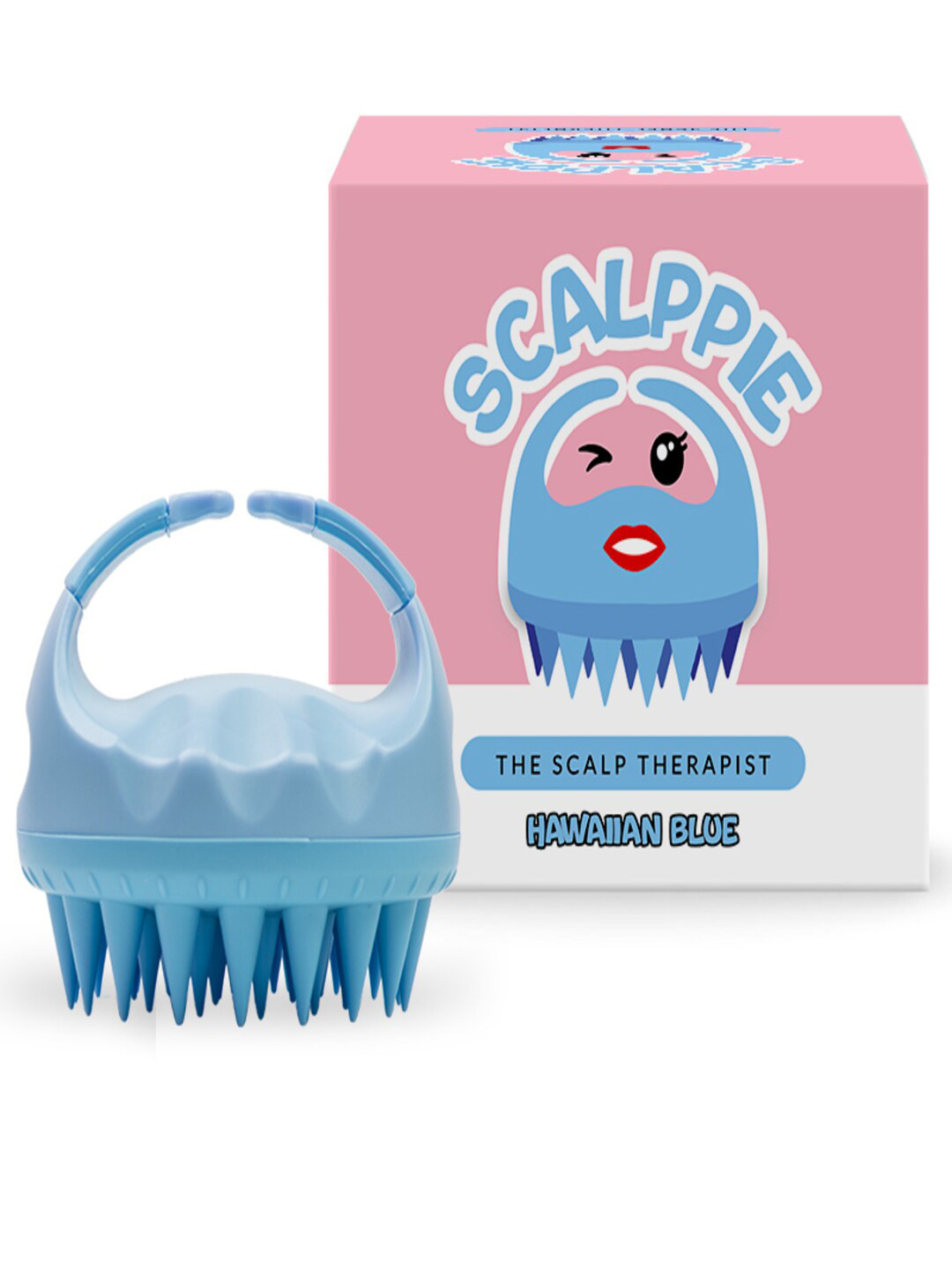 SCALPPIE Hair Scalp Massager & Shampoo Brush for Hair Growth - Hawaiian Blue