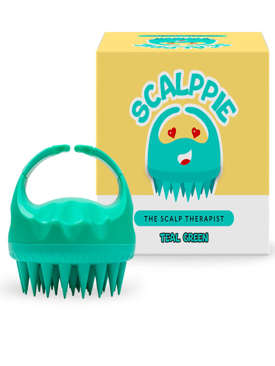 SCALPPIE Hair Scalp Massager & Shampoo Brush for Hair Growth - Teal Green