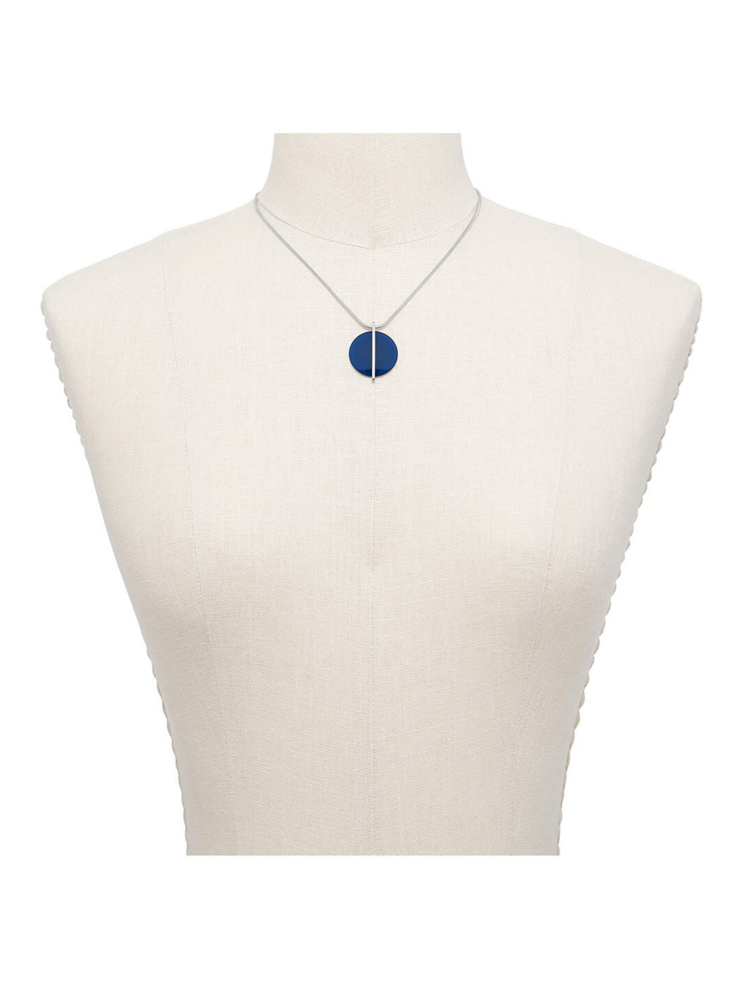 SKAGEN Silver-Toned & Blue Necklace
