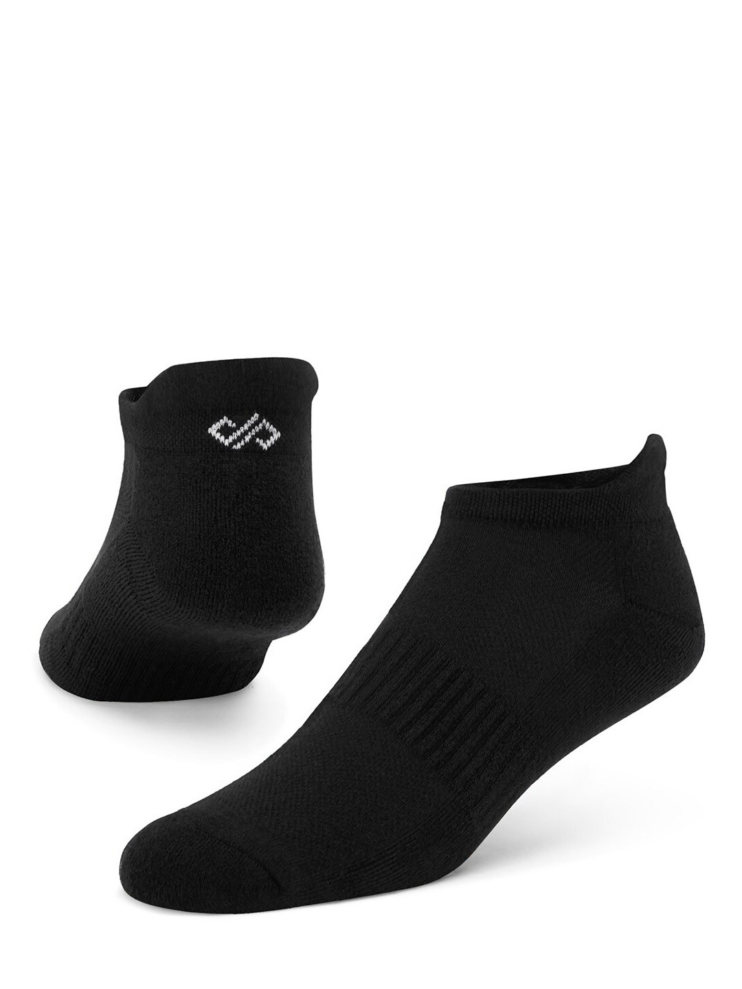 Dynamocks Women Black Solid Bamboo Ankle-Length Socks