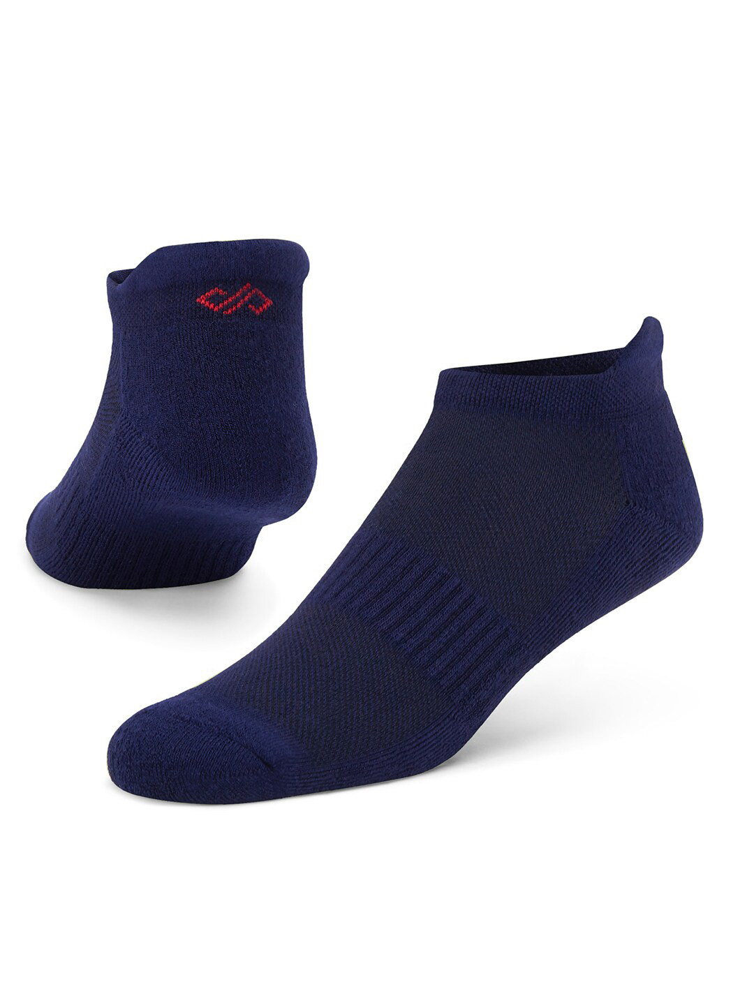 Dynamocks Women Navy Blue Solid Bamboo Ankle-Length Socks