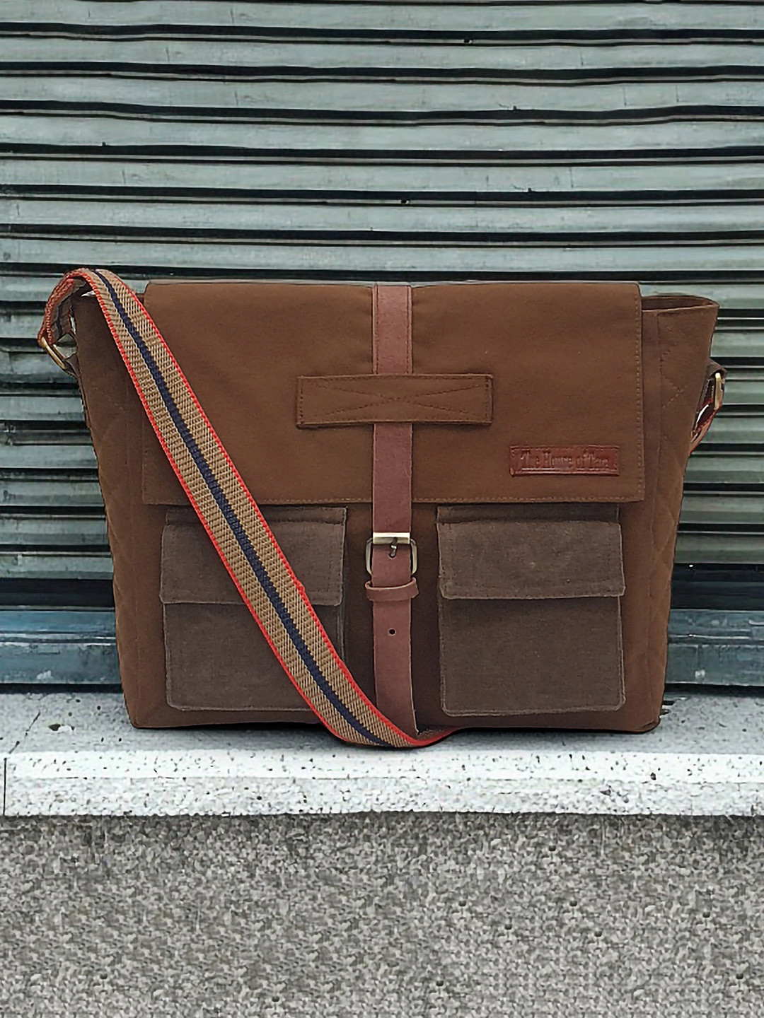 The House of Tara Unisex Khaki Messenger Bag