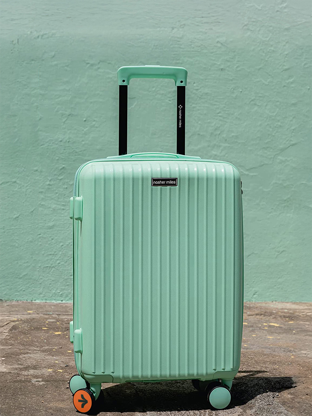 Nasher Miles Pondicherry Polypropylene Large Green Trolley Bag  - 28 inch(75cm)