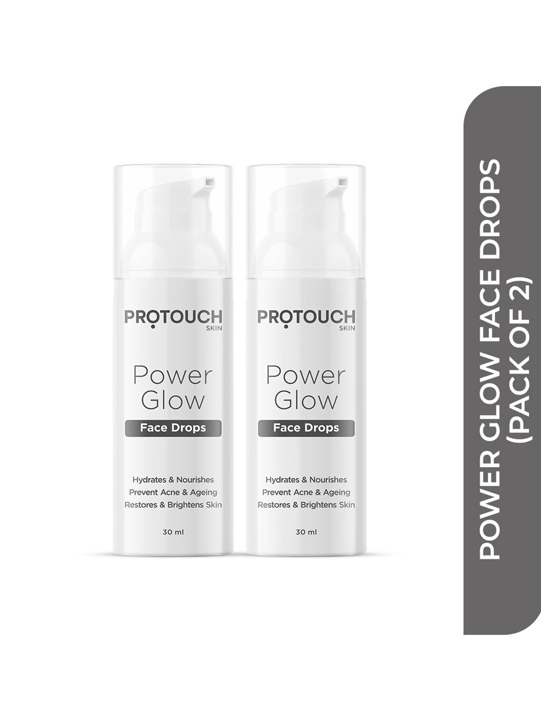 PROTOUCH Pack Of 2 White Power Glow Face Drops