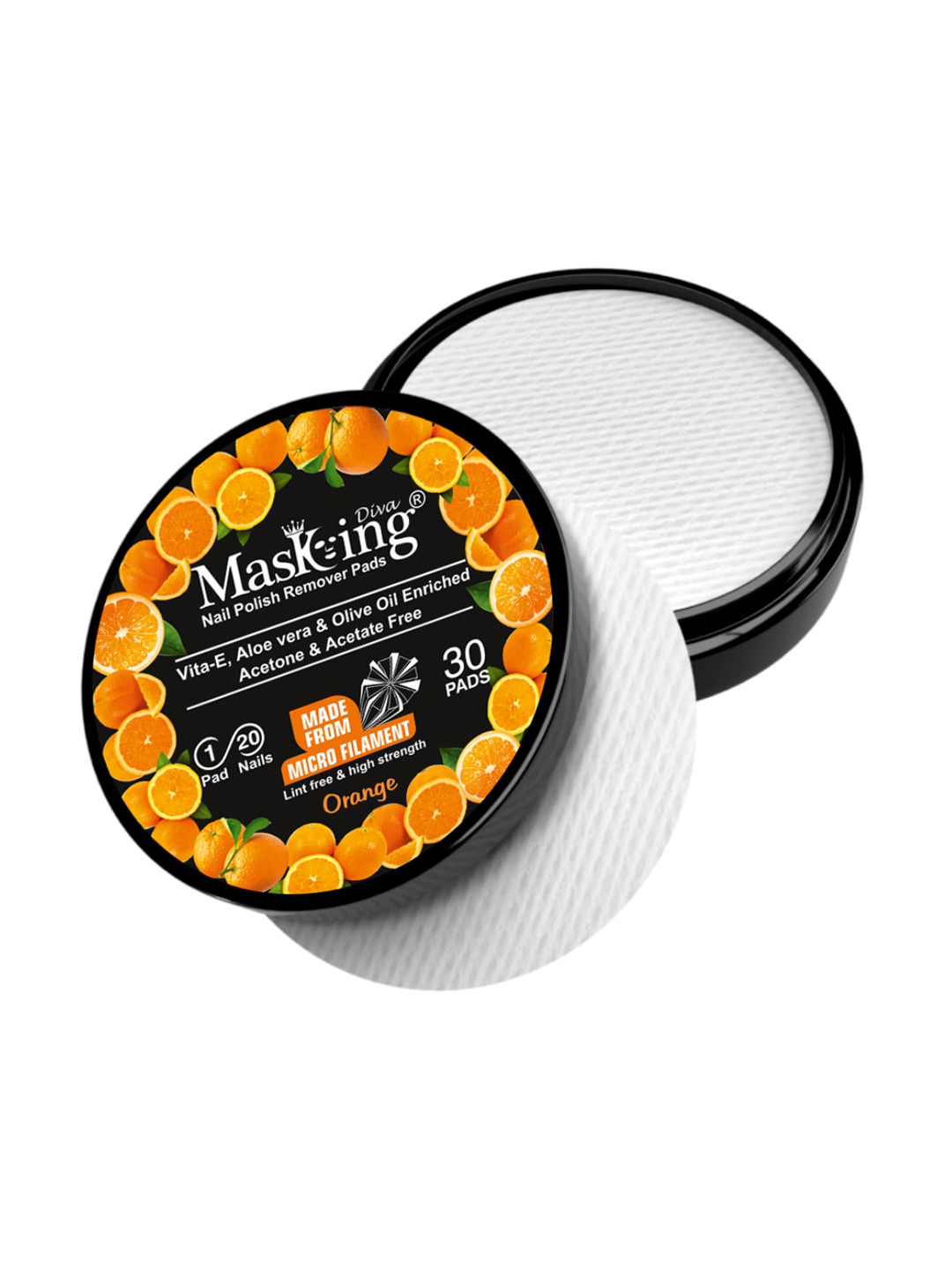 MasKing Pack of 5 Facial Sheet Mask & Nail Polish Remover Pads