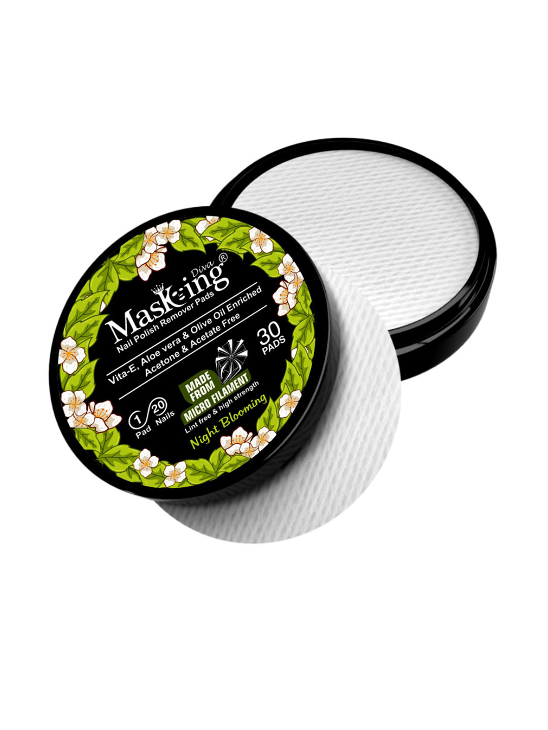 MasKing Pack of 4 Hydrating Facial Mask and Nail Polish Remover Combo