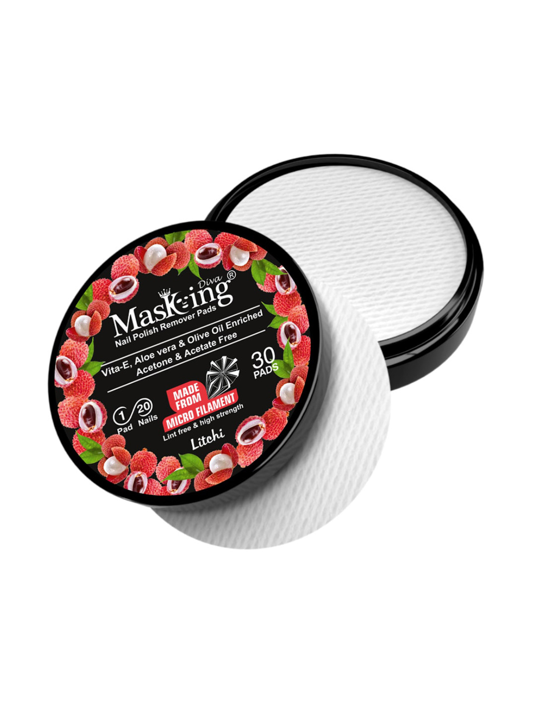 MasKing Pack of 5 Facial Sheet Mask & Nail Polish Remover Pads