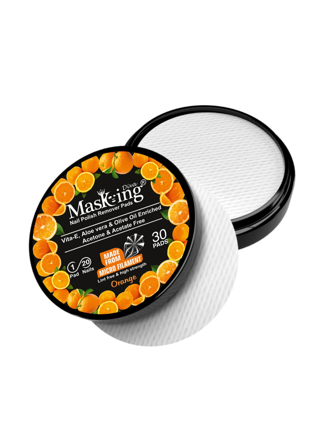 MasKing Pack of 4 Natural Skin Facial Mask and Nail Polish Remover Combo