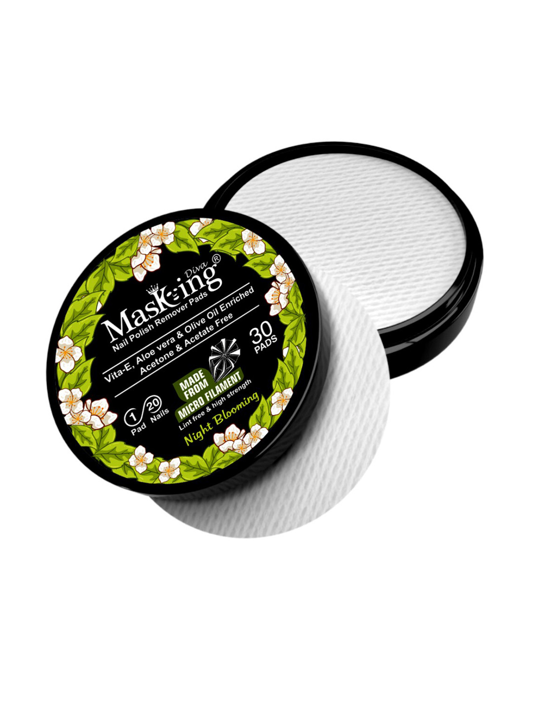 MasKing Pack of 4 Skin Soothing Facial Mask and Nail Polish Remover Combo