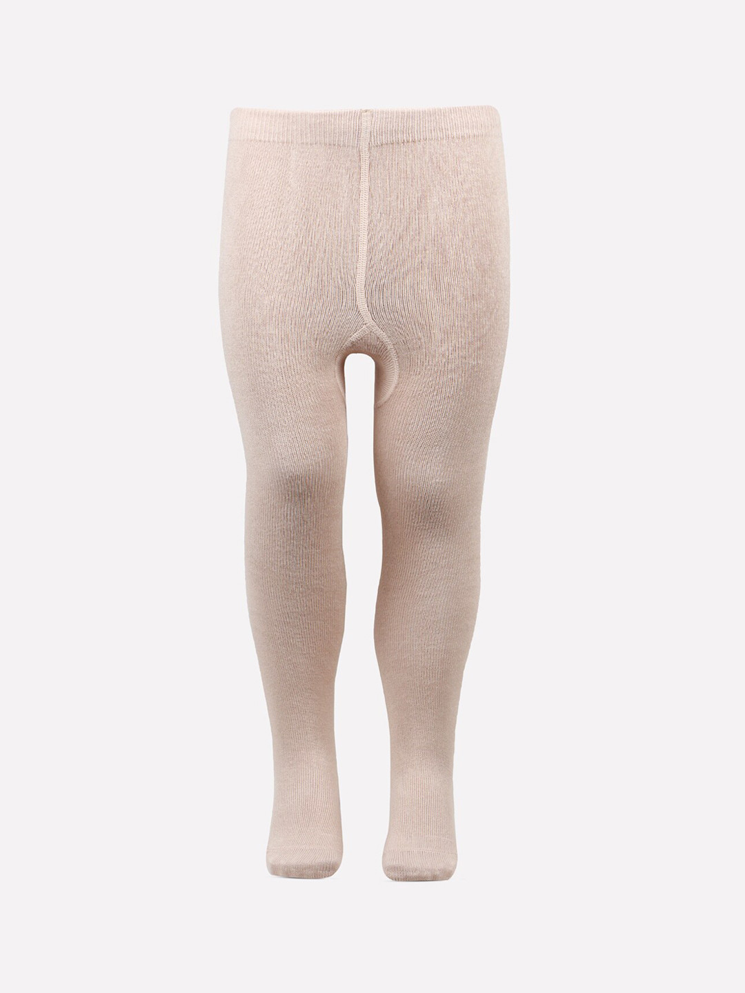 Bonjour Girls Beige Plain Knitted Anti-Odour Skinny Tights