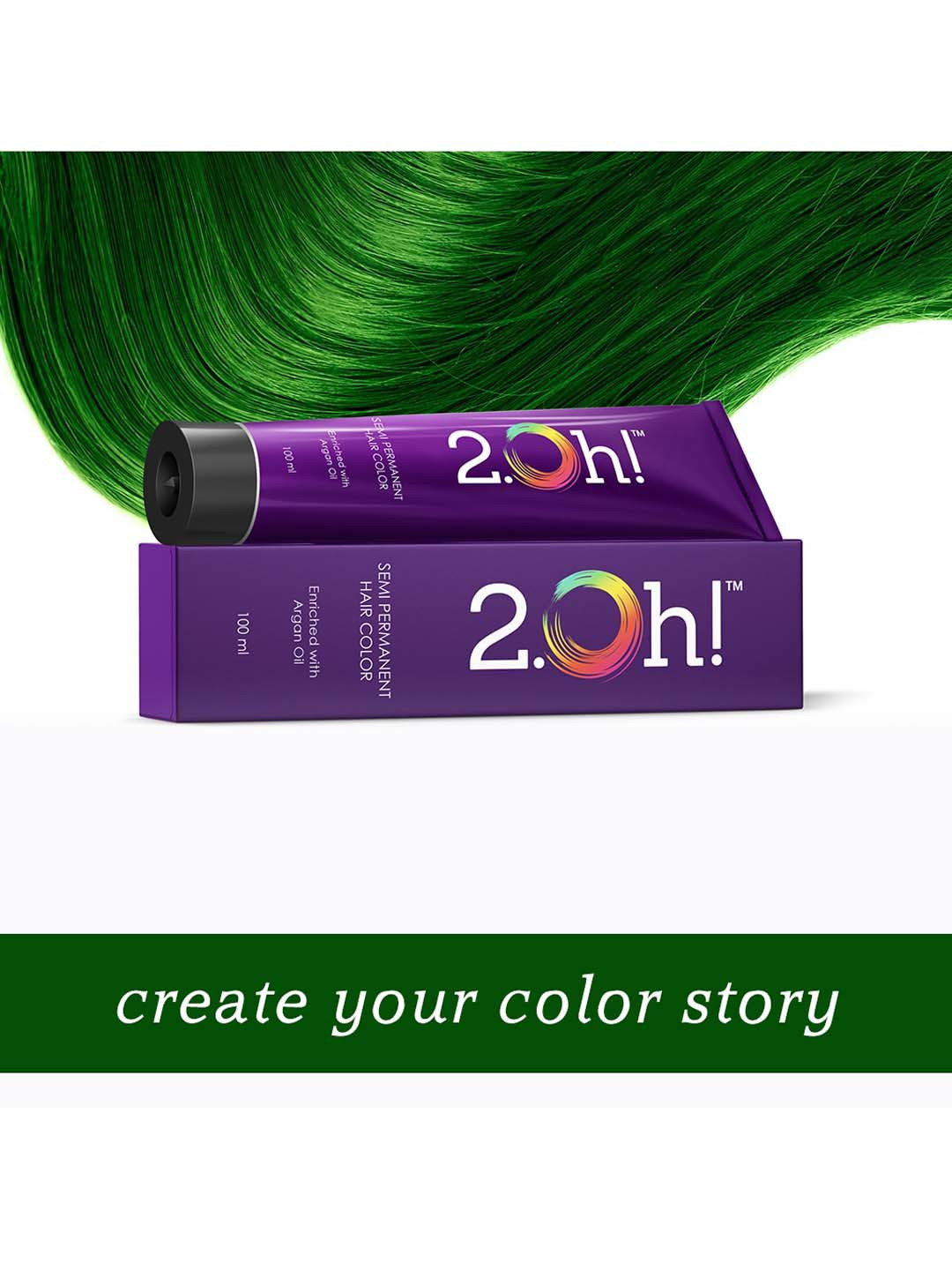 2.Oh! Permanent Haircolor- Emerald Green, 100 ml