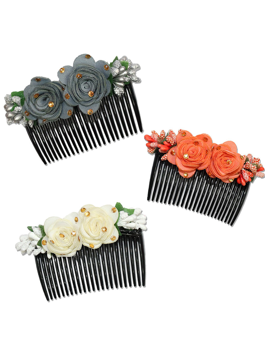VAGHBHATT Women Pack of 3 Comb Pin