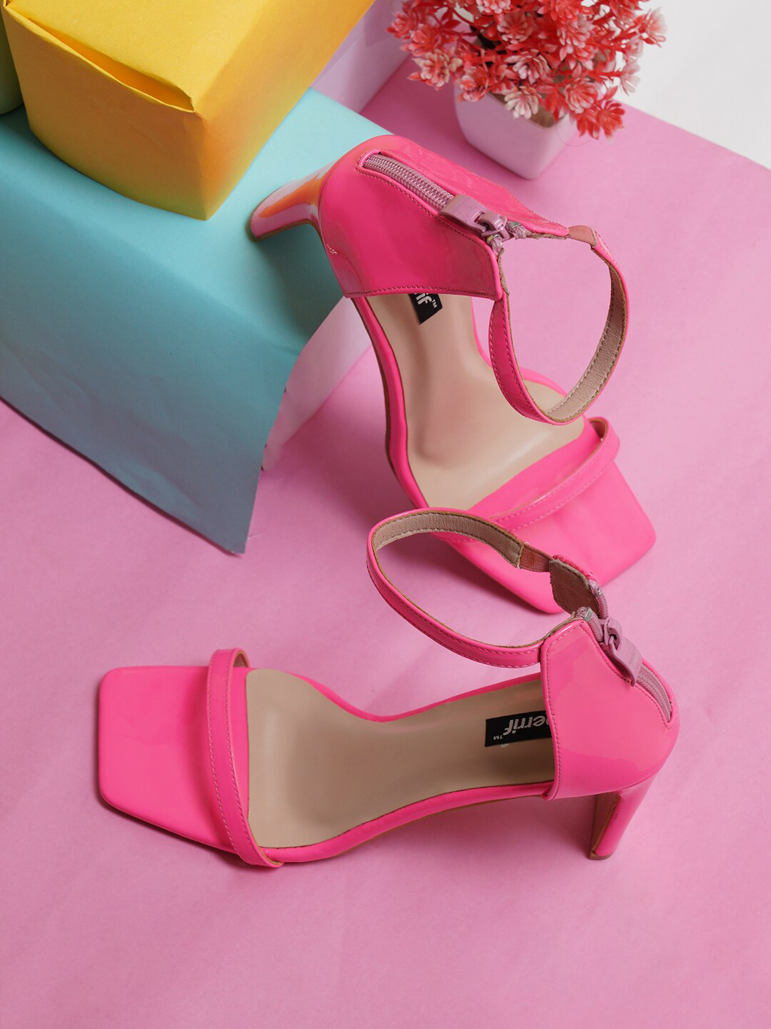 Sherrif Shoes Pink Party Block Pumps