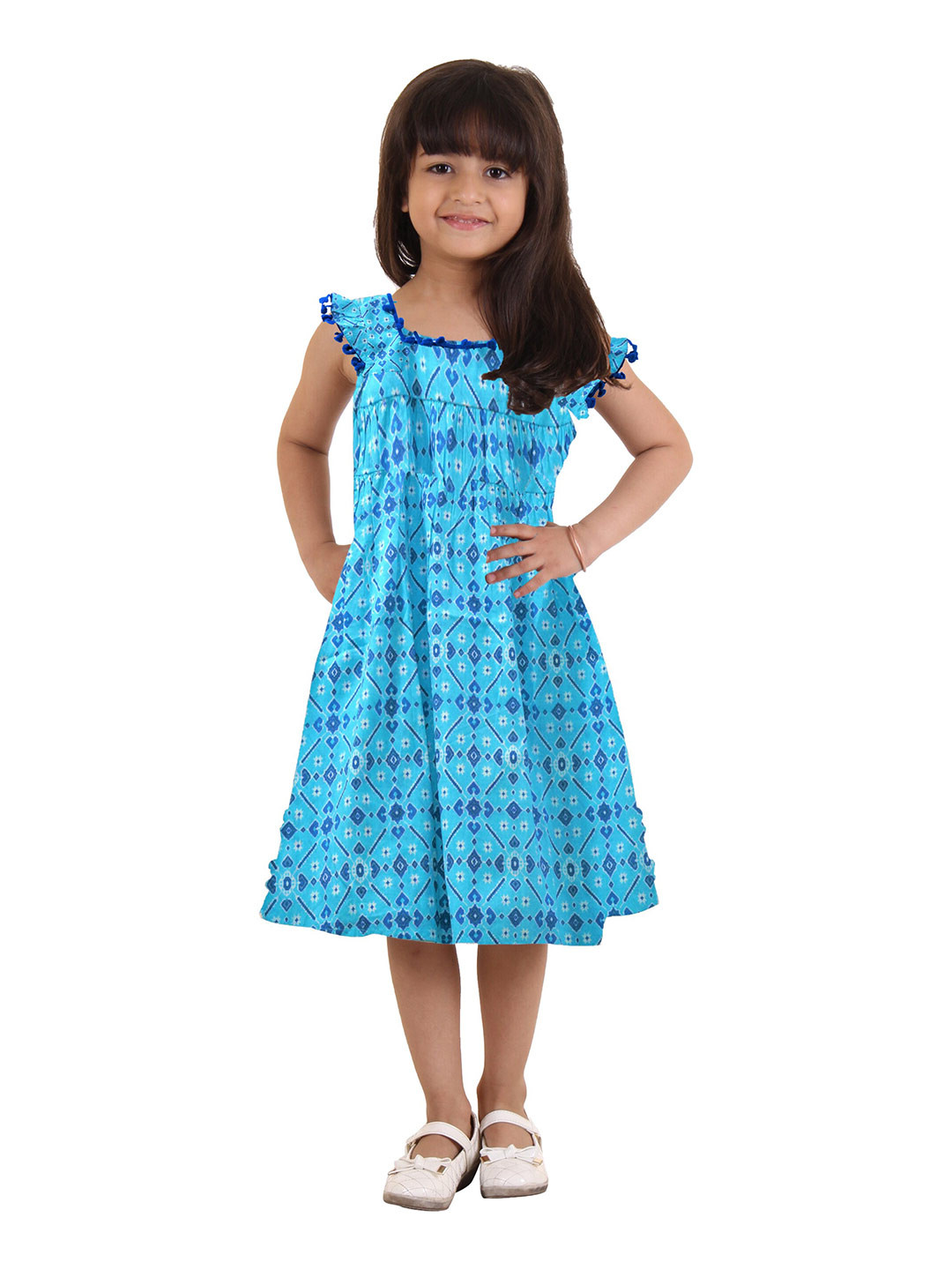 Kids On Board Blue Floral Dress