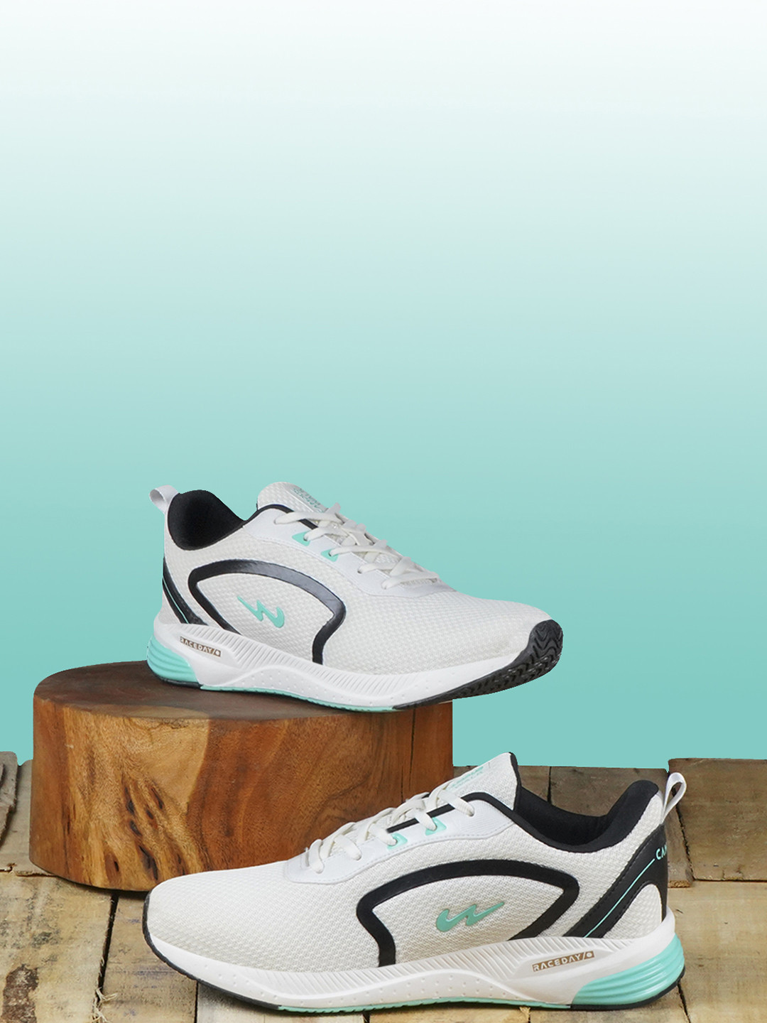 Campus Men CAMP KARL White Mesh Running Shoes