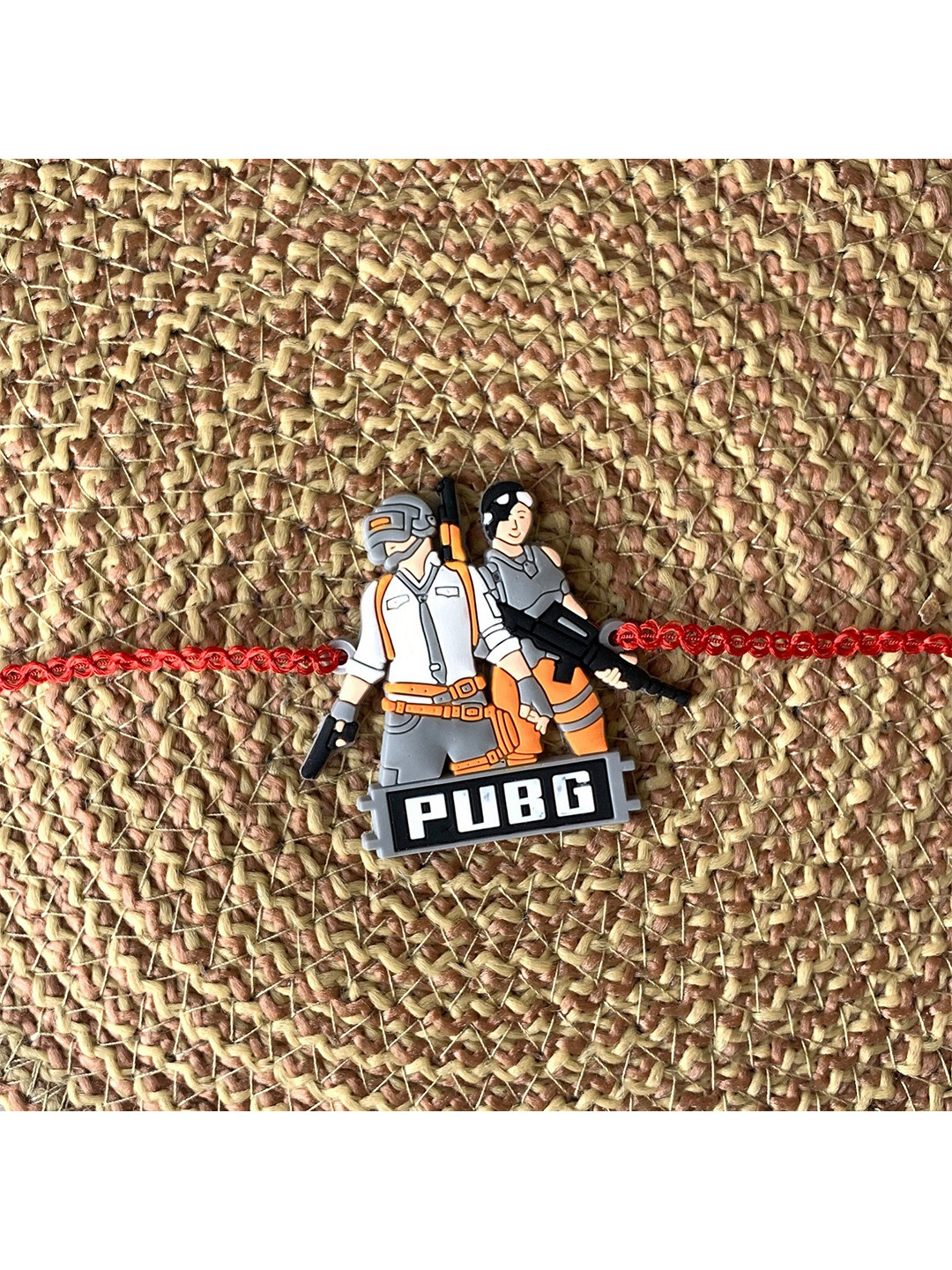 I Jewels Men Multi-Colored Pub-G Tie-Up  Rakhi