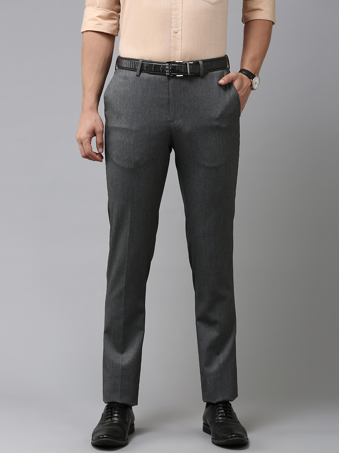 Arrow Men Solid Tailored Trousers