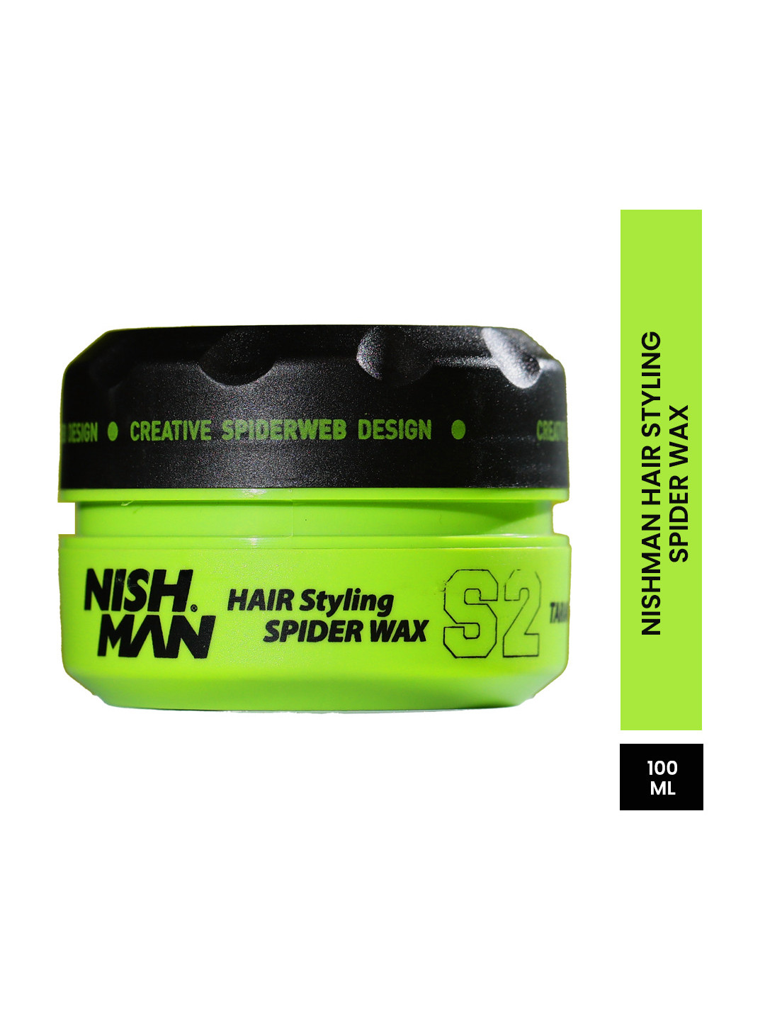 Nishman Men Ultimate Hold Gloss Look Hair Styling Spider Wax 100 g - Tarantula S2