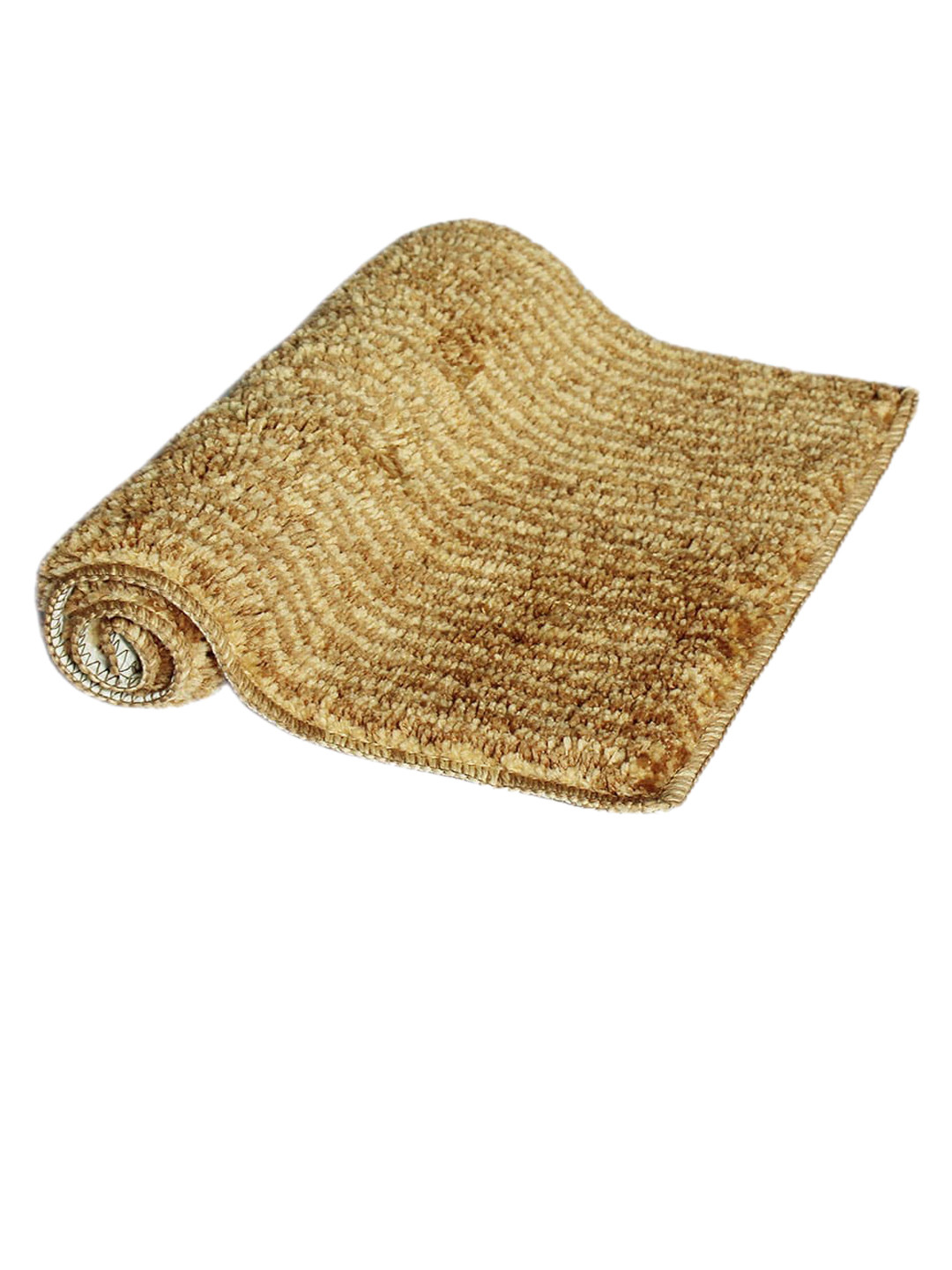 LUXEHOME INTERNATIONAL Pack of 2 Beige Solid 1400 GSM Bath Rugs