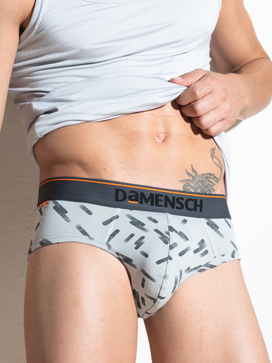 DAMENSCH Men Anti Bacterial  Printed Deo-Cotton Briefs DAM-CTP-B-SOG