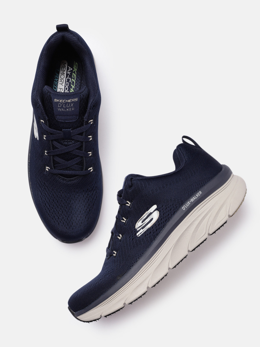 Skechers Men Navy Blue D'LUX WALKER - MEERNO Sneakers