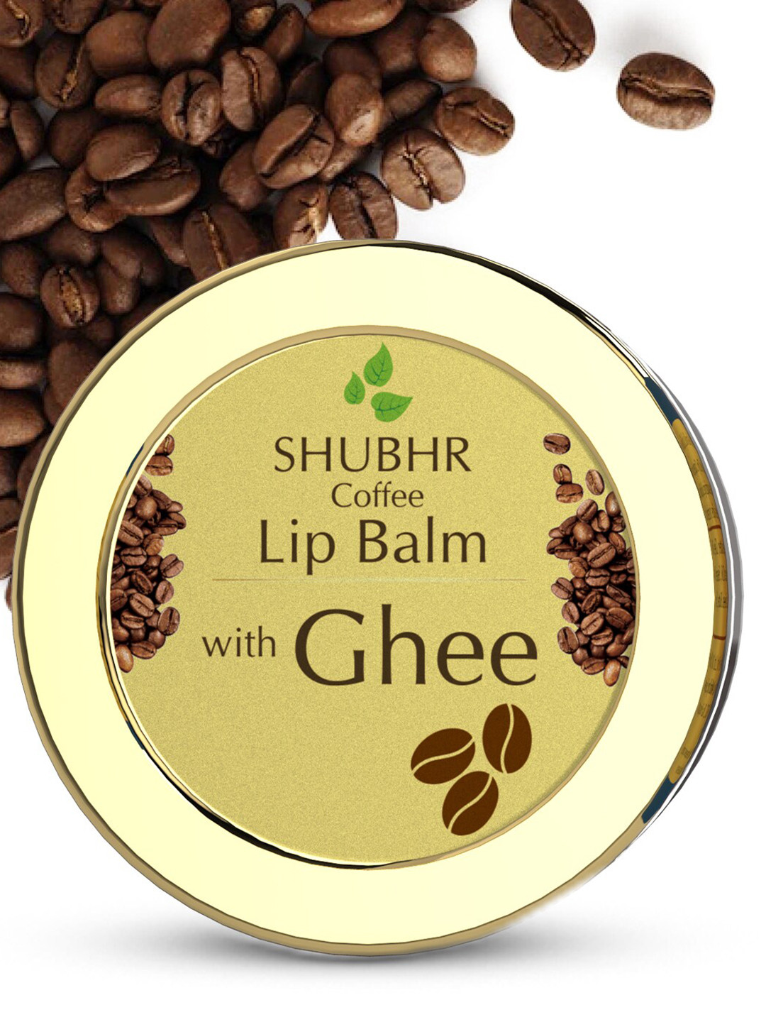 Blue Nectar Shubhr Coffee Lip Balm with Ghee for Dryness & Lips Brightening - 15 g