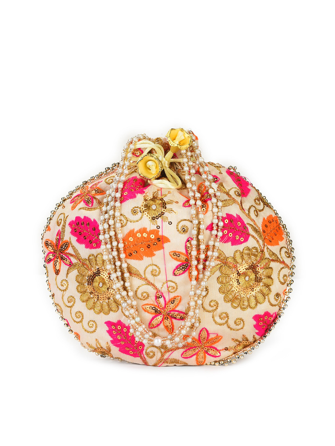 gaura pakhi Women White Clutches