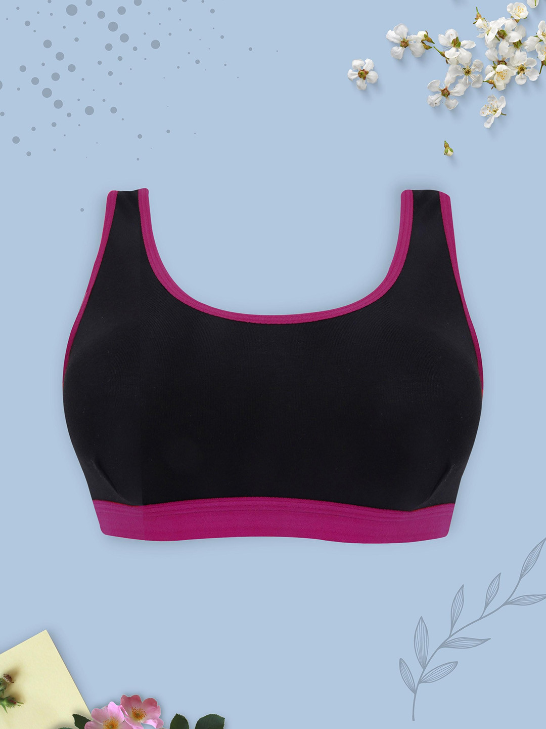 Girls Single Layer, Premium Cotton Non-Wired Non Padded Beginners Bra DCBRJU7759/xxxs