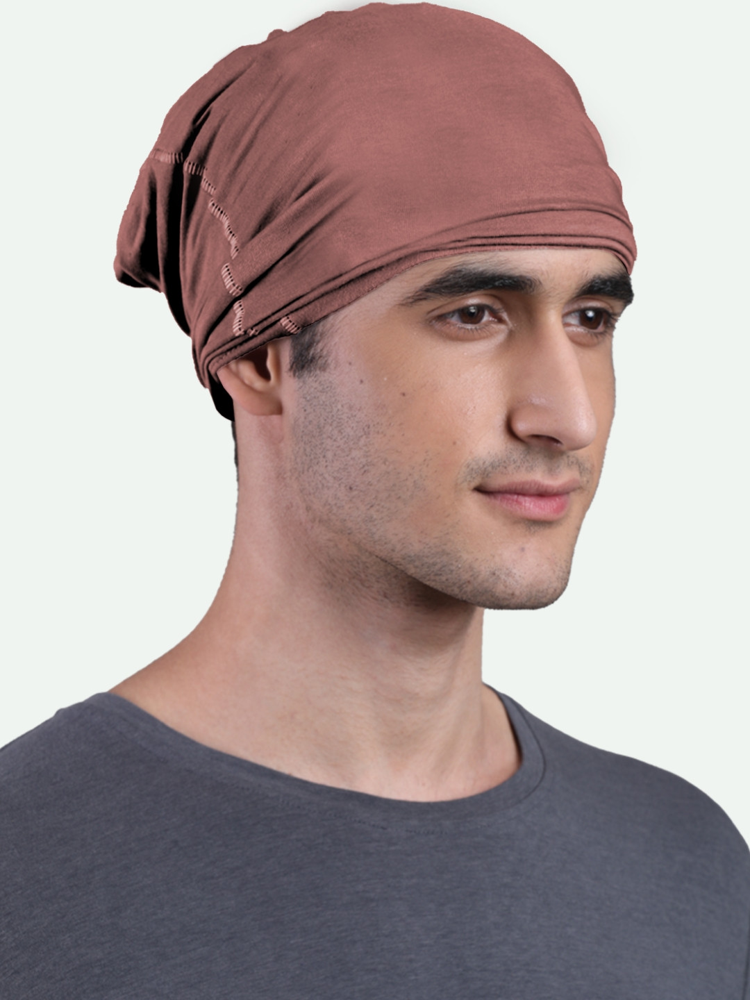 FREECULTR Unisex Peach-Coloured Solid Bamboo Anti-Microbial Bandana Headband