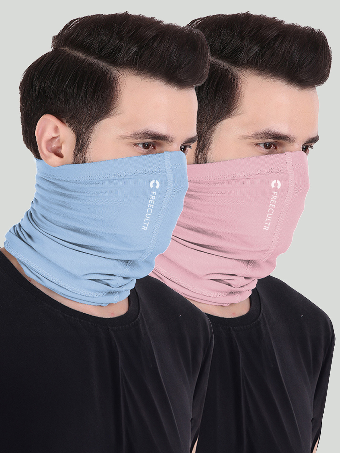 FREECULTR Unisex Pack of 2 Anti Microbial Anti-Bacterial Bandana