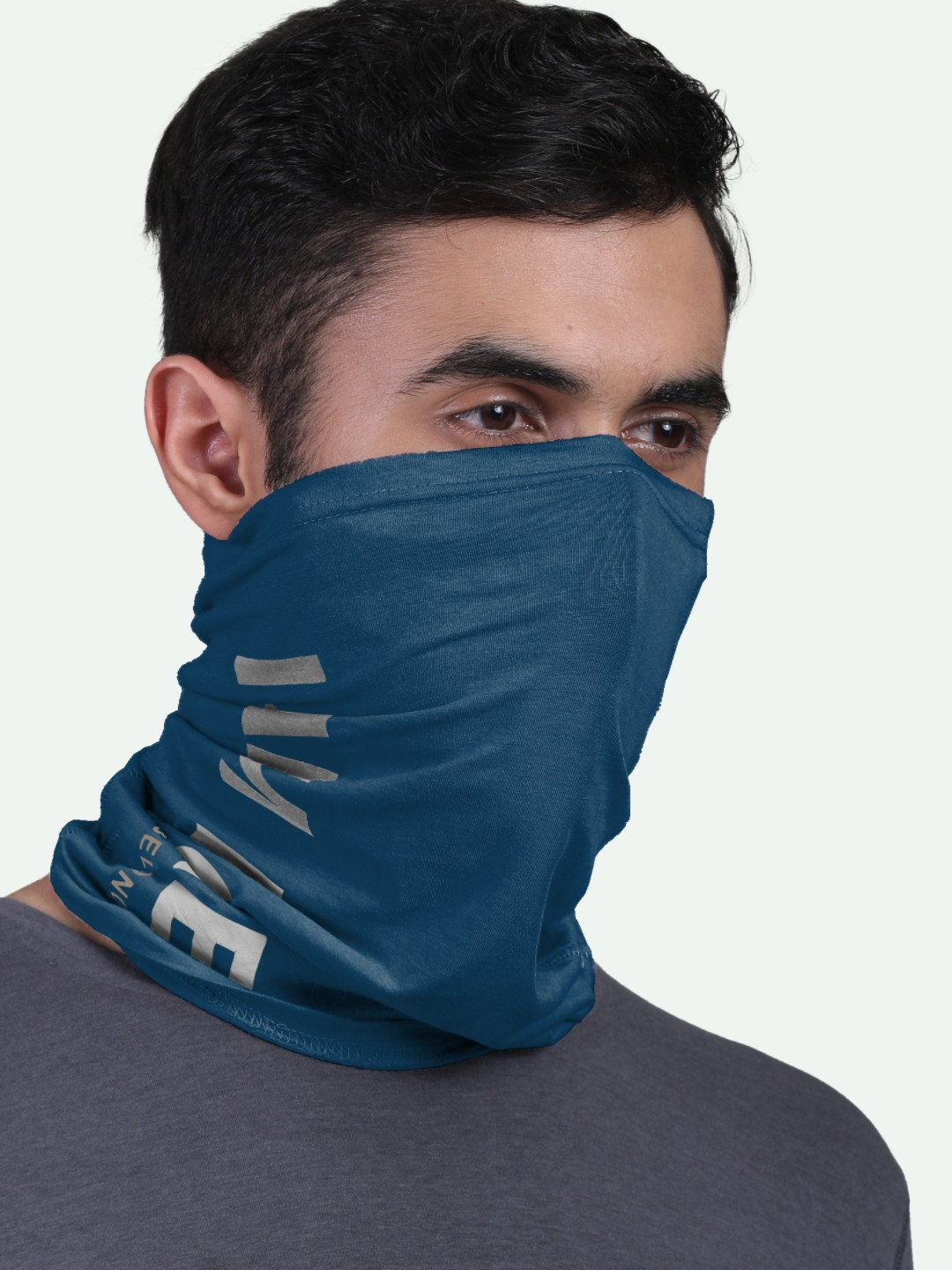 FREECULTR Blue Printed Anti-Microbial Multi-Purpose Bnadana Headband
