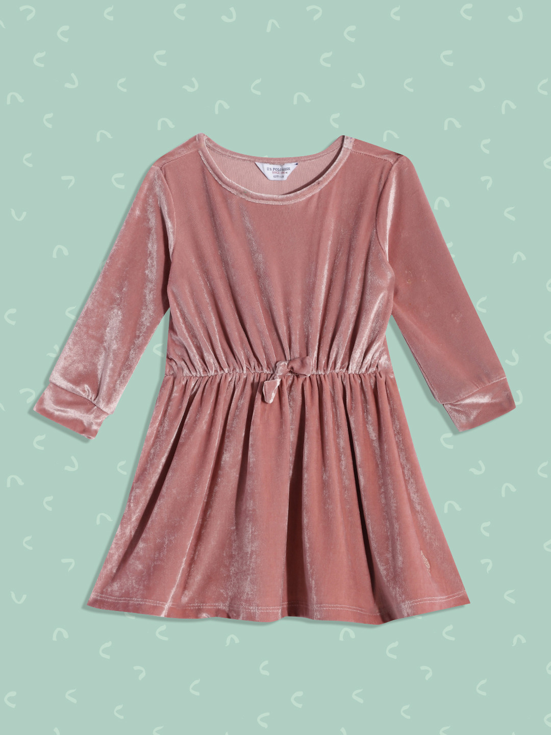 U S Polo Assn Kids Purple A-Line Dress