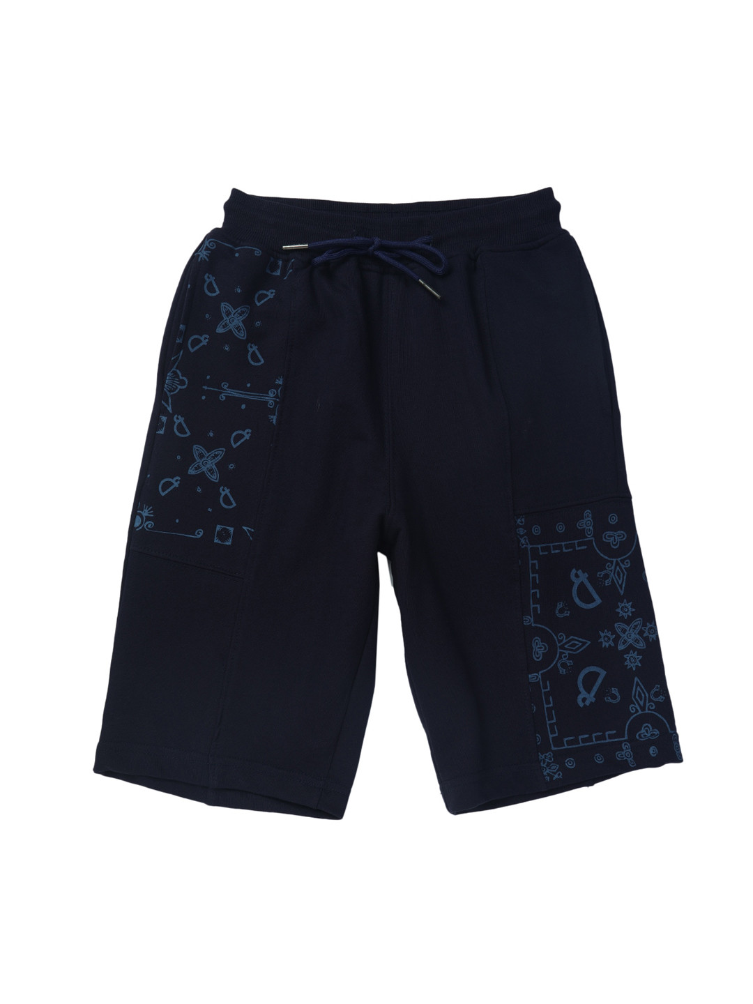 Gini and Jony Boys Navy Blue Printed Outdoor Shorts