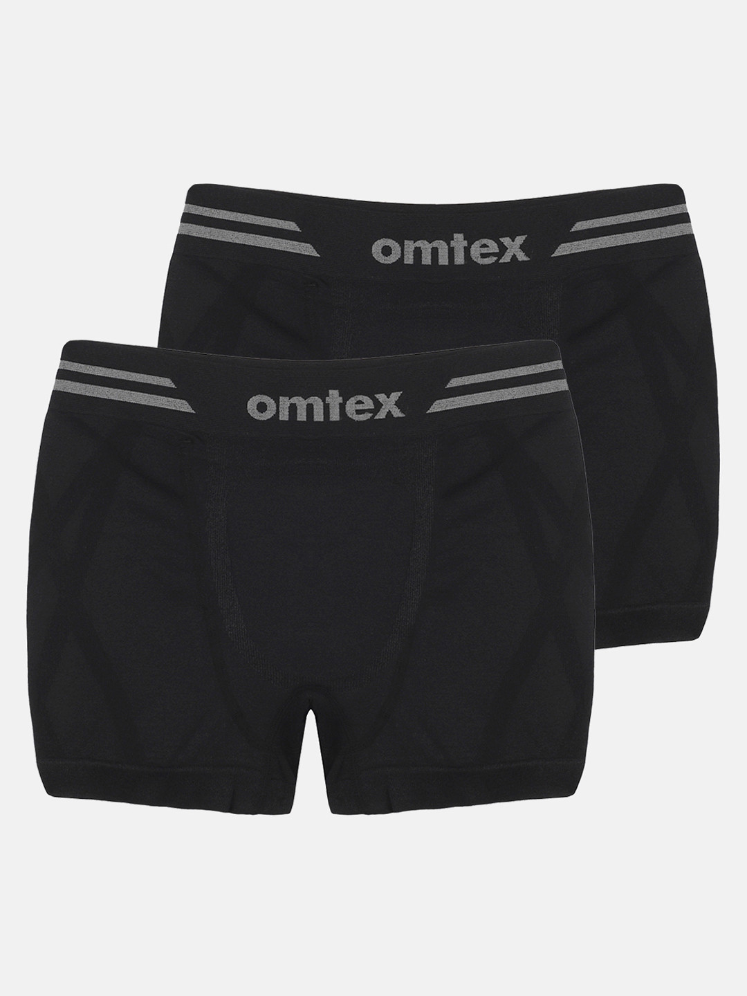 Omtex Men Black Solid Trunk Smls-Shrt-Blk-2XL-P2