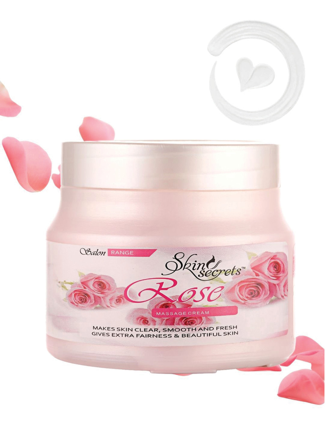 Skin Secrets Cruelty Free & Non Toxic Rose Massage Cream For Clear & Smooth Skin - 500 g