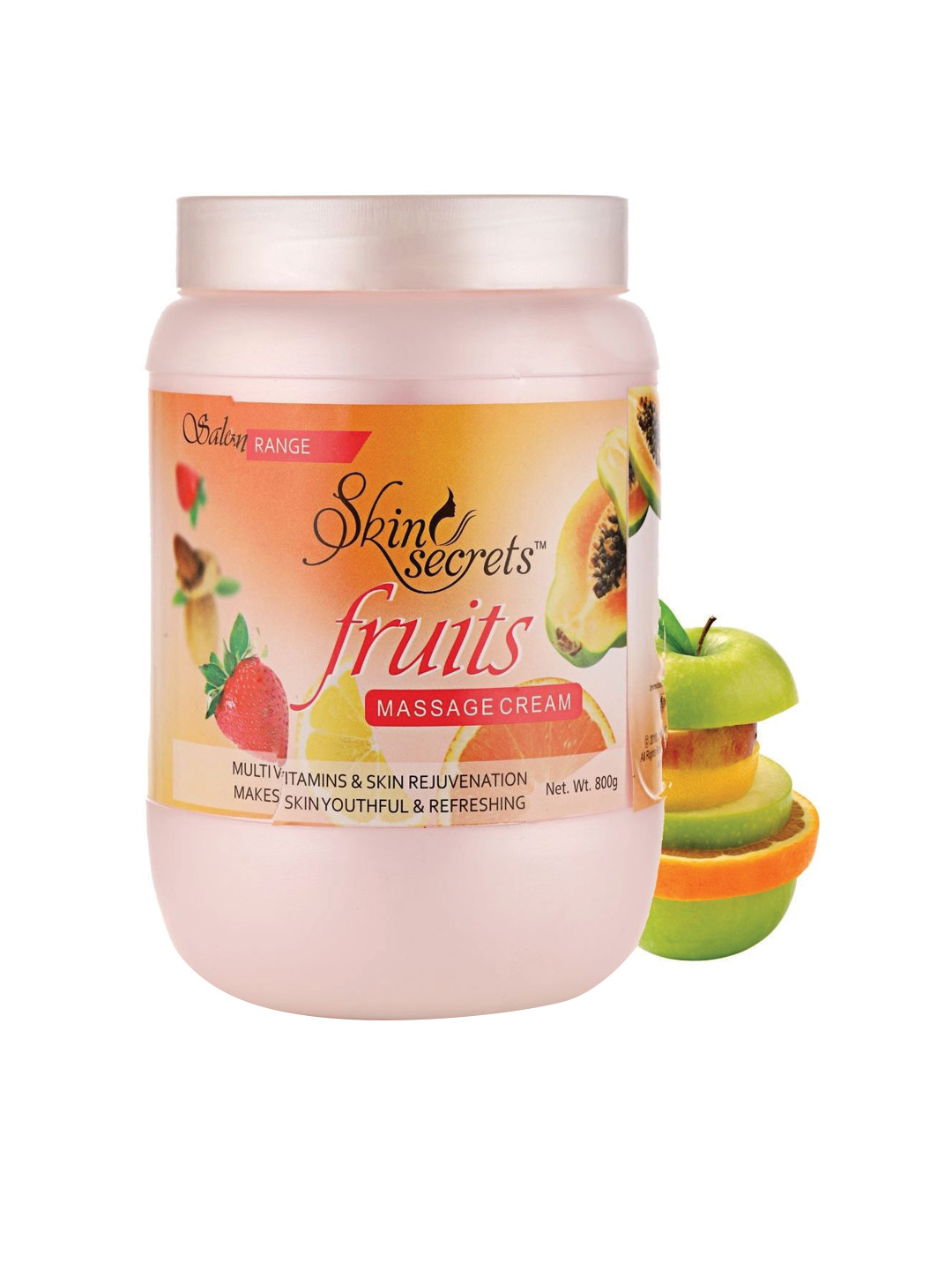 Skin Secrets Cruelty-Free Fruits Massage Cream For Skin Rejuvenation - 800 g