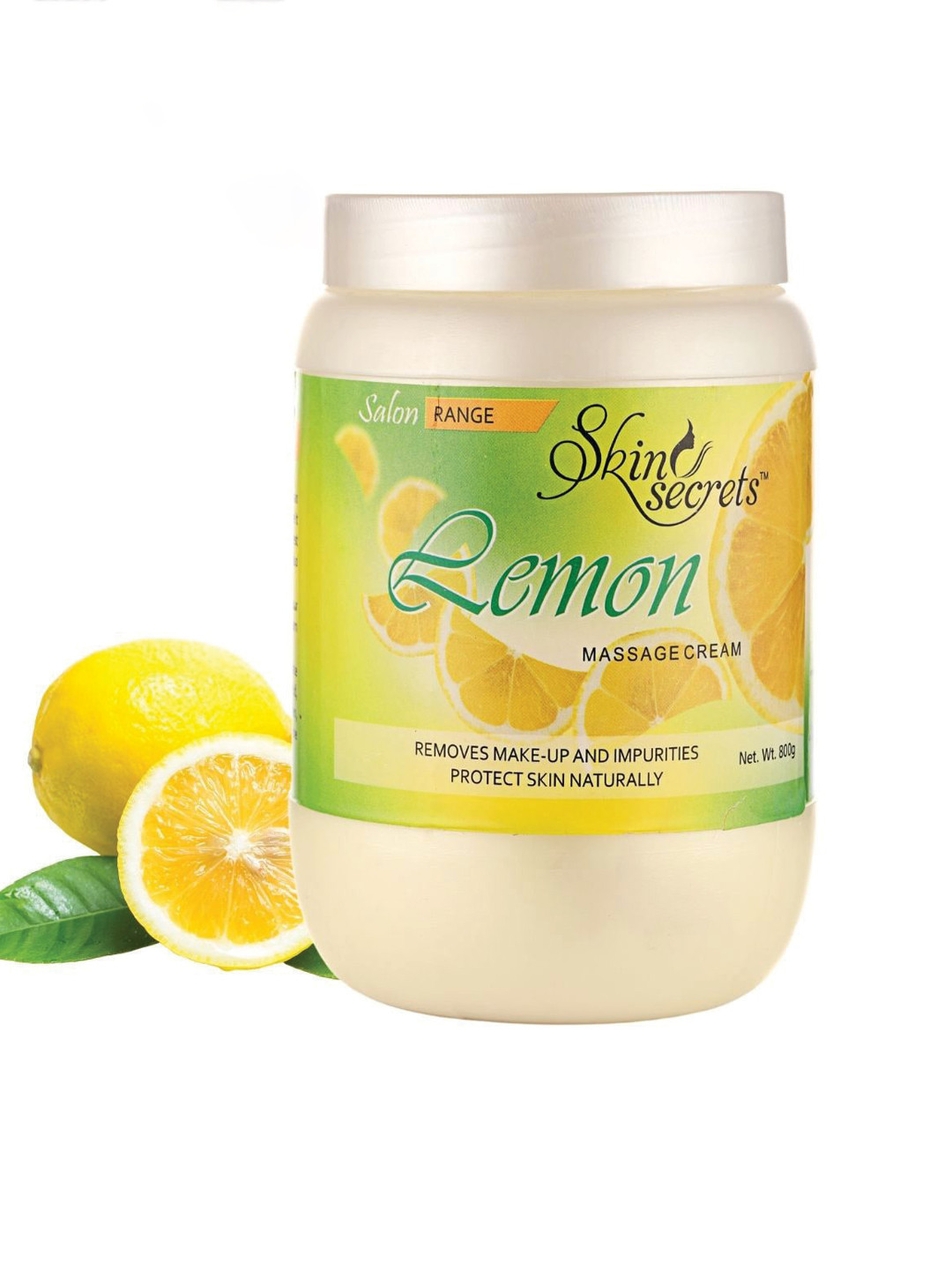 Skin Secrets Cruelty-Free Lemon Massage Cream To Remove Makeup & Impurities - 800 g