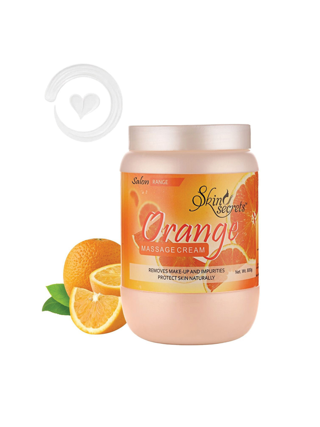 Skin Secrets Cruelty Free & Non Toxic Orange Massage Cream To Remove Impurities - 800 g
