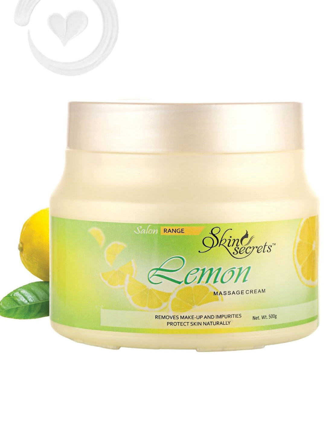 Skin Secrets Cruelty-Free Lemon Massage Cream To Remove Makeup & Impurities - 500 g