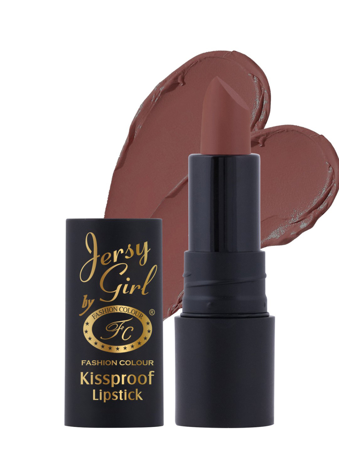 Fashion Colour Jersy Girl Kiss Proof Waterproof Matte Lipstick - Chestnut Brown 23