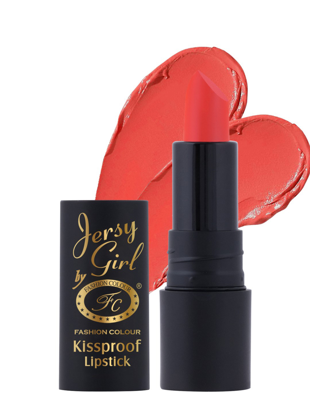 Fashion Colour Jersy Girl Kiss Proof Waterproof Long-Lasting Matte Lipstick - Coral 25