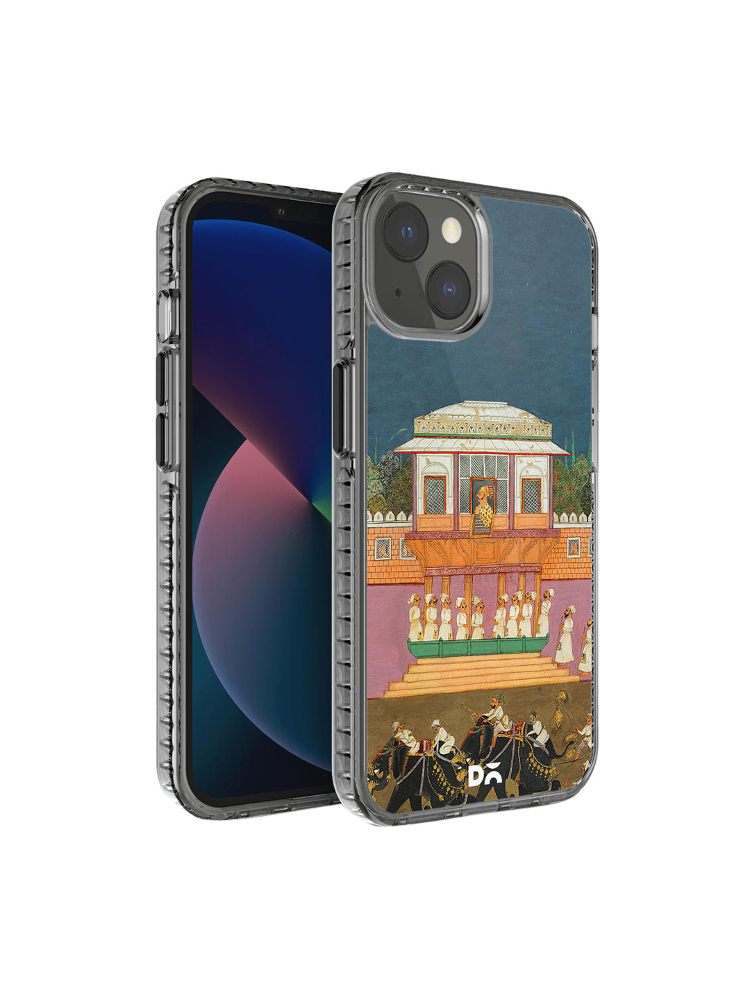 DailyObjects Blue & Brown Royal Parade iPhone 13 Back Case