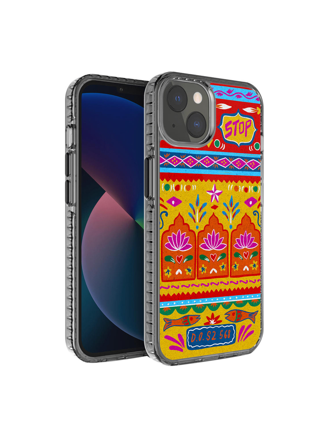 DailyObjects Yellow & Orange Rangeen Artist Truckback iPhone 13 Back Case