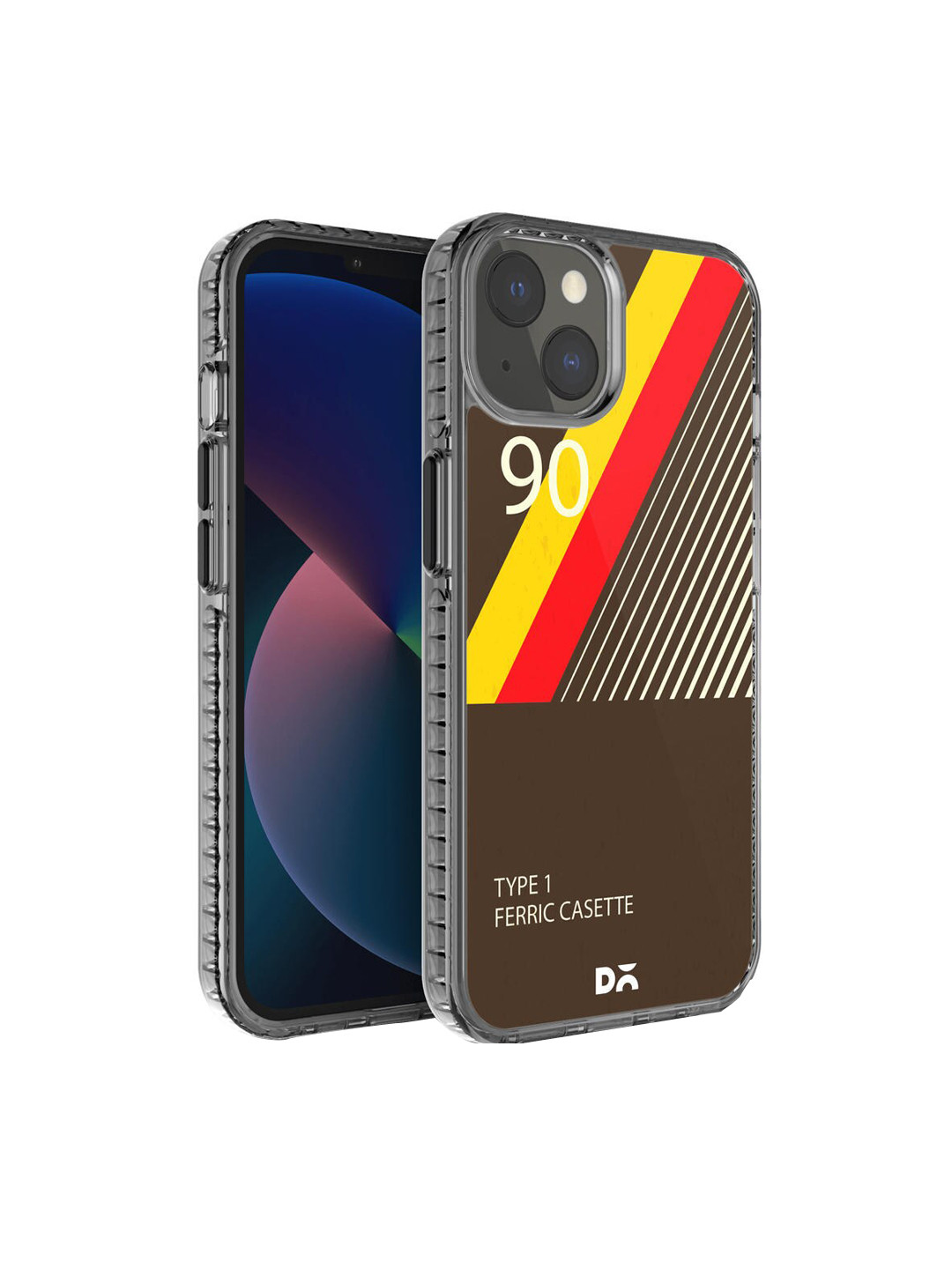 DailyObjects Brown & Red Printed iPhone 13 Back Case