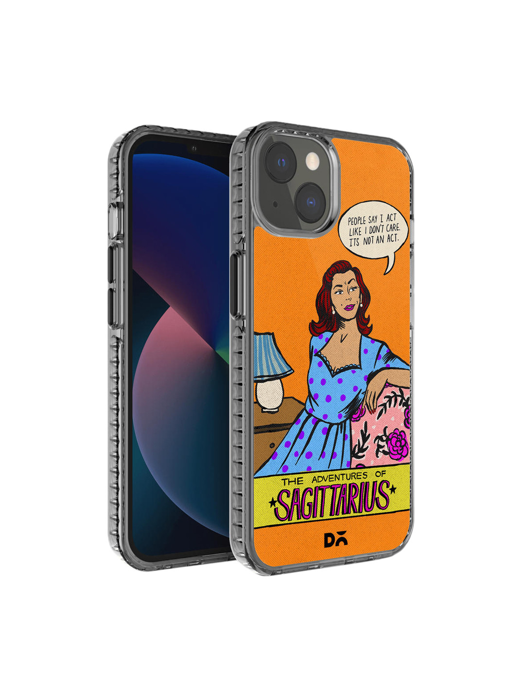 DailyObjects Orange Printed Sagittarius iPhone 13 Phone Case
