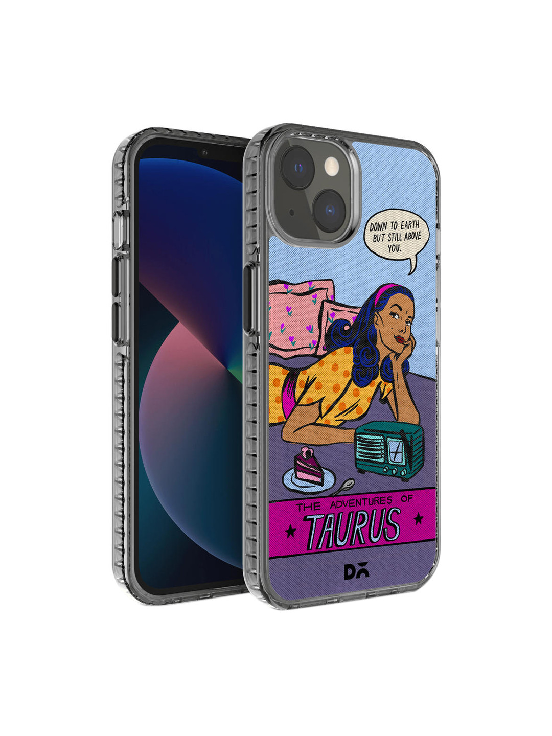 DailyObjects Adults Transparent & Pink Printed iPhone 13 Back Cover